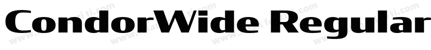 CondorWide Regular Italic字体转换
